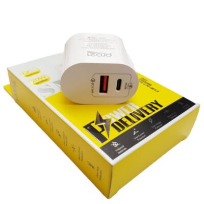 Cargador Carga Rapida Doble Puerto Usb-c Y Usb Potencia 20w