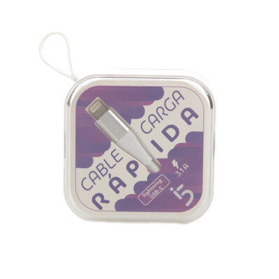 Cable Para Iphone iglufive Carga Rapida 2 Metros Color Blanco