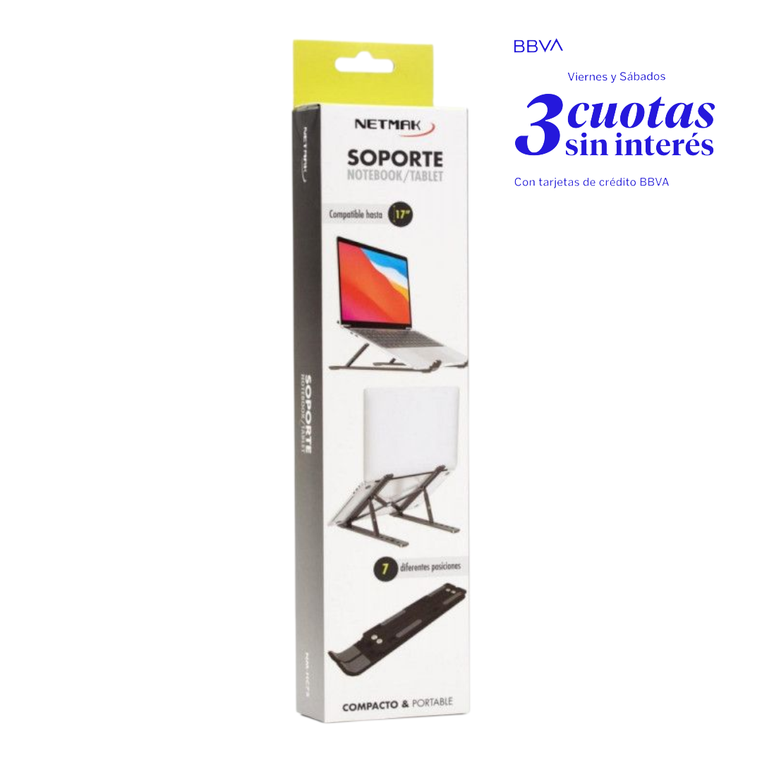 Soporte Notebook Netmak Nm-hc75 Tablets 17 Regulable