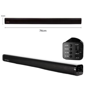 Barra De Sonido Netmak Premium Wireless Bt 30w Synphony