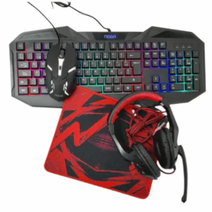 Teclado Combo Gaming Iluminado Usb Noganet Nkb-403 Kit4 En 1