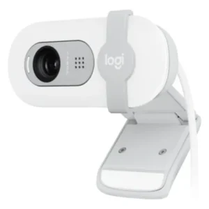Camara Web Logitech Brio 100 Full Hd 1080p Para Zoom- Blanco Y Negro
