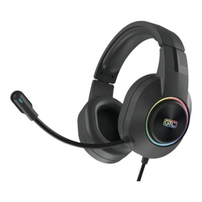 Auriculares Gamer HSG-196 LED Negro Con Micrófono PS4 PC