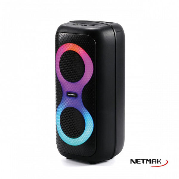 Parlante Portatil Inalambrico Karaoke Doble Bluetooth Netmak NM-CYRUS Color