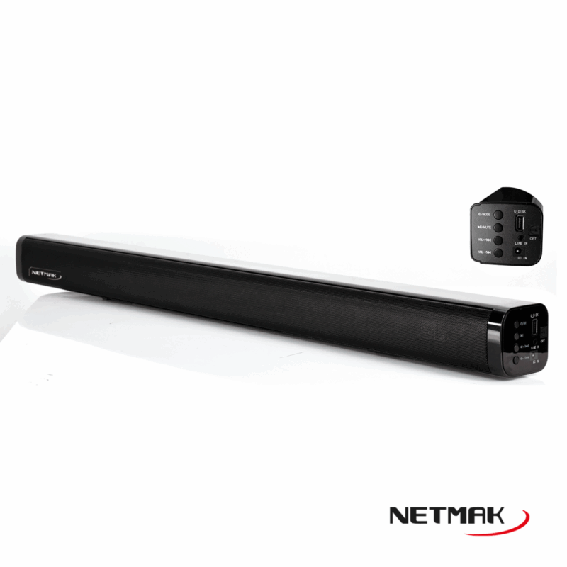 Barra De Sonido Netmak Premium Wireless Bt 30w Synphony - Imagen 3