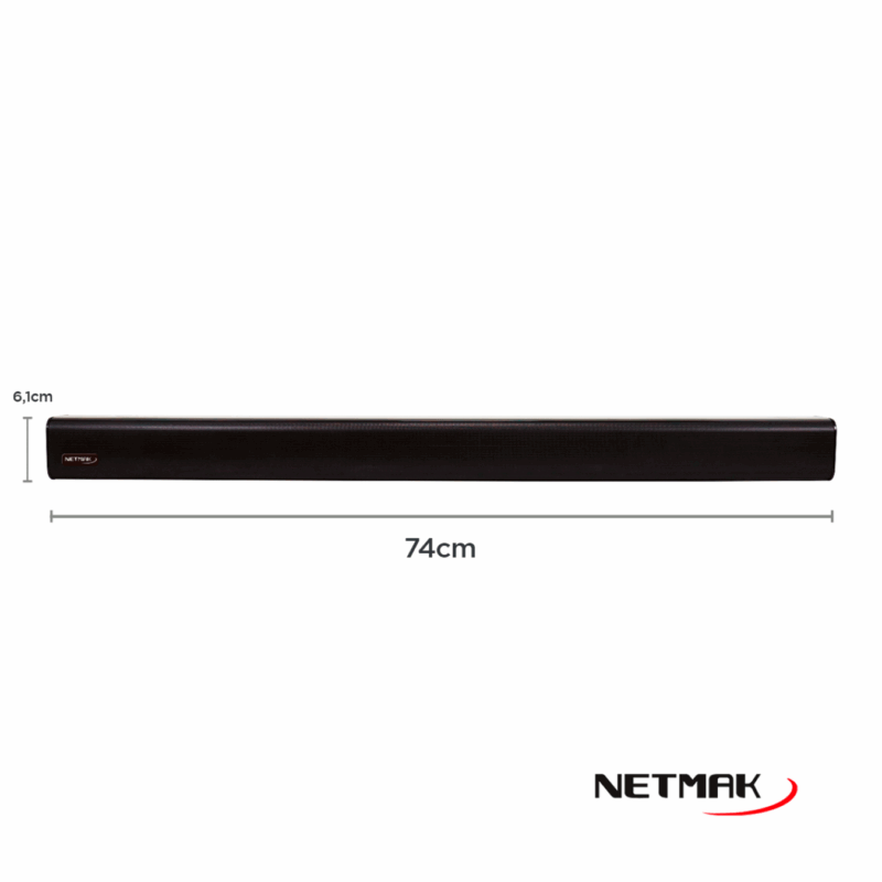 Barra De Sonido Netmak Premium Wireless Bt 30w Synphony - Imagen 2