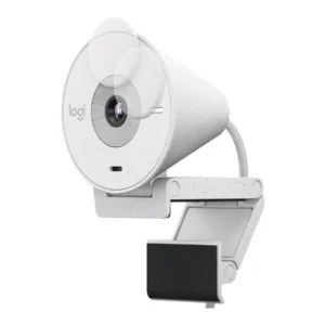 Cámara Web Logitech Brio 300 1080p, Usb-c, Micrófono, Blanco