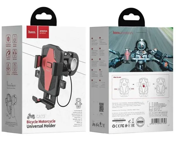 Soporte Unbiversal De Teléfono Para Moto y Bicicleta CA73 Hoco - Imagen 5