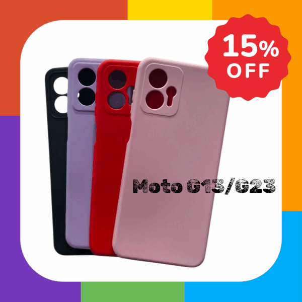 Funda Silicona Case Con Felpa Antigolpe Para Moto G13/G23 Varios Colores