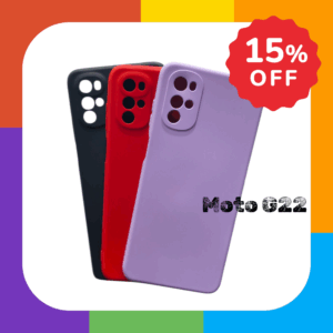 Funda Silicona Case Con Felpa Antigolpe Para Moto G22 Varios Colores