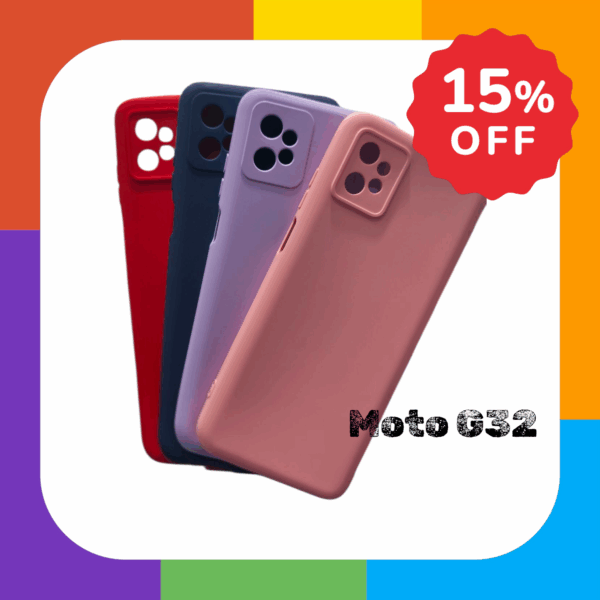 Funda Silicona Case Con Felpa Antigolpe Para Moto G32 Varios Colores