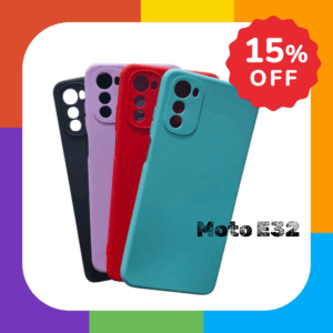 Funda Silicona Case Con Felpa Antigolpe Para Moto E32 Varios Colores