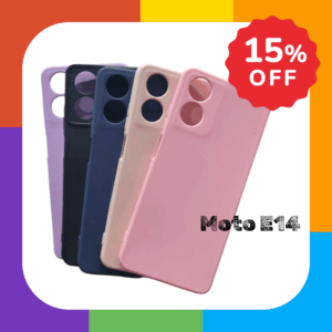 Funda Silicona Case Con Felpa Antigolpe Para Moto E14 Varios Colores