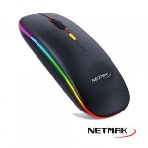Mouse Inalámbrico Recargable Luminoso NM-W90