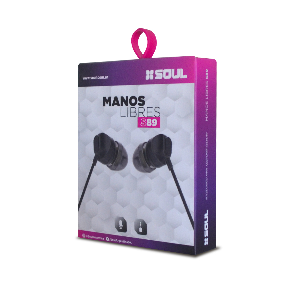 Auriculares Soul Manos Libres S89 Tipo C Con Micrófono - Imagen 2