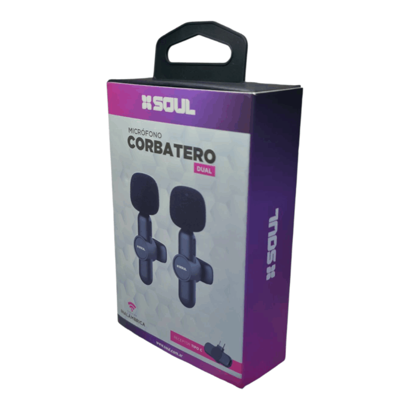 Micrófono Corbatero Soul Inalámbrico X2 Tipo C