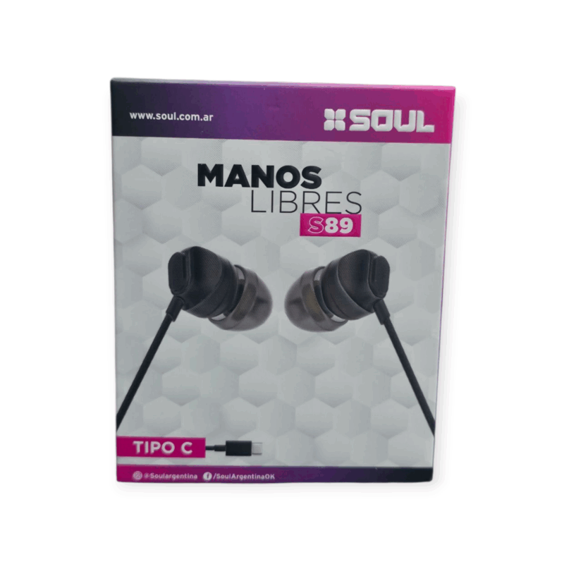 Auriculares Soul Manos Libres S89 Tipo C Con Micrófono