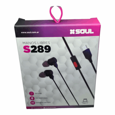 Auriculares Soul Manos Libres S289 Tipo C Con Micrófono