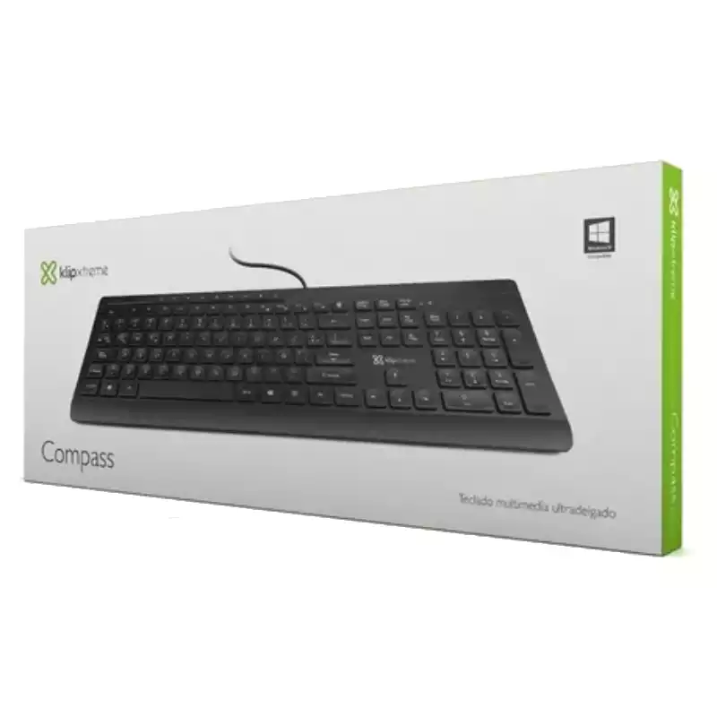 Teclado Usb Chato Estudiantes Ofininas Negocios Klipxtreme