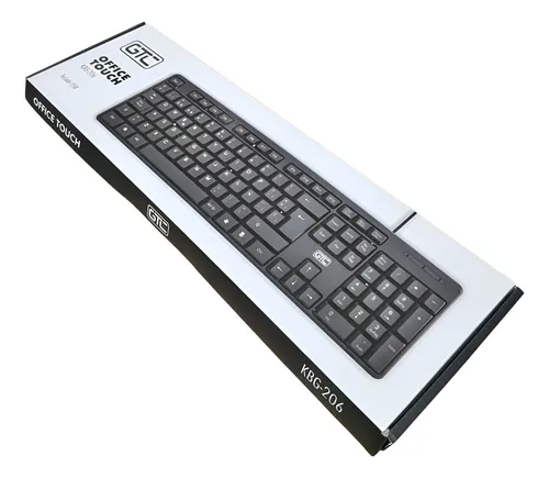 Teclado Usb Gtc Kbg-204  Color Negr Idioma Español