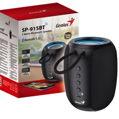 Parlante Portatil Genius Sp-915bt Bluetooth Gris Color Gris Oscuro