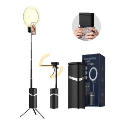 Aro Luz Led Plegable 26cm Recargable Tripode 193cm C/control