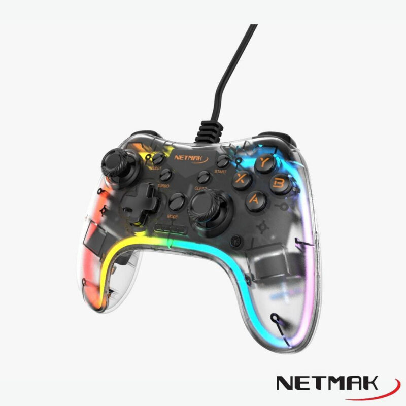 Joystick Gamepad PC/PS3 USB LED RGB NM-DASH - Imagen 4