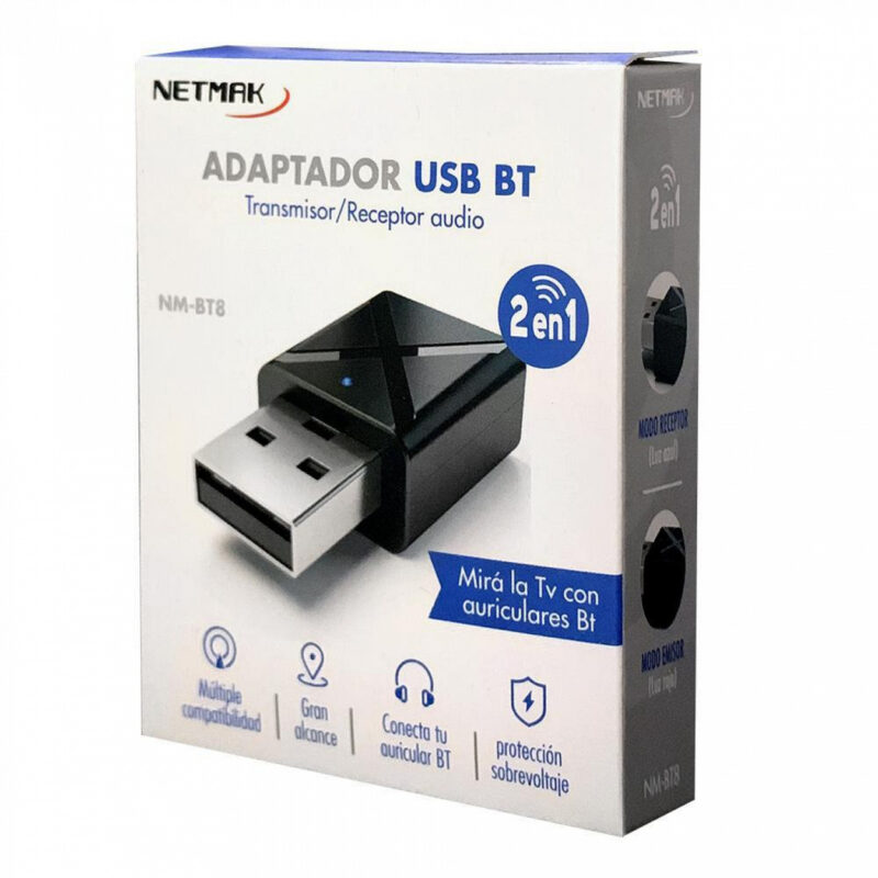 Adaptador Usb Bluetooth Transmisor/Receptor NM-BT8 - Imagen 2