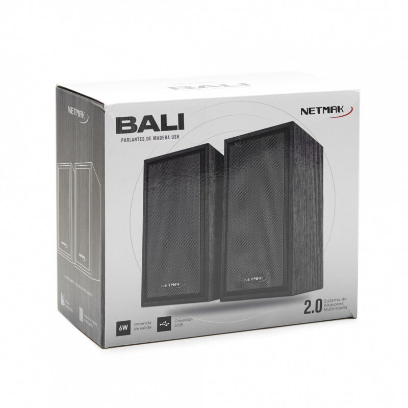 Parlantes de madera USB Para Pc NM-BALI - Imagen 2