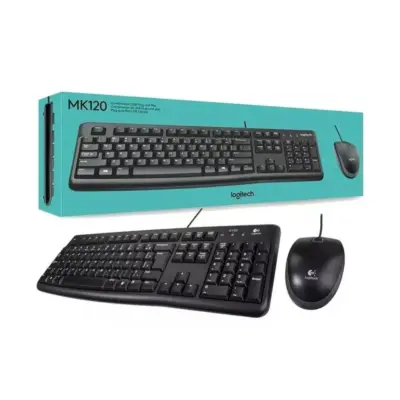 Teclado Y Ratón Usb Logitech Mk120 Negro Español