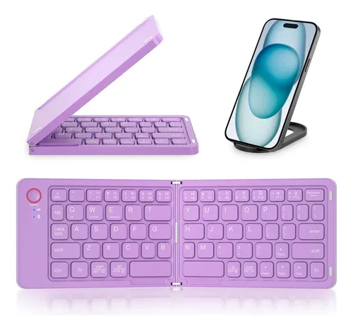 Teclado Plegable B023 De Colores Para Celulares iPad Tablets