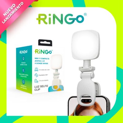 Luz Selfie Clip Ringo Led 3 Modos Para Selfies Y Streaming