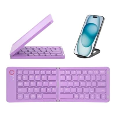 Teclado Plegable B023 De Colores Para Celulares iPad Tablets