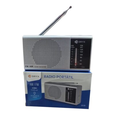 Radio Portátil Oryx Am/FM Color Gris