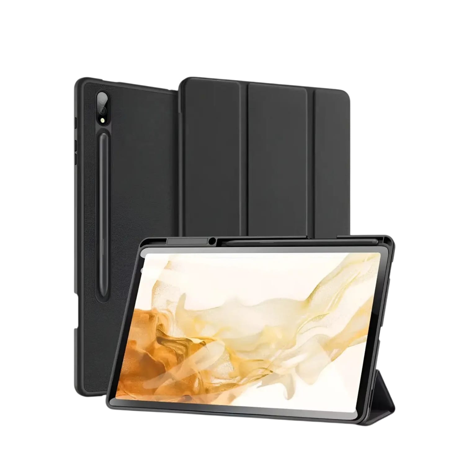 Funda Smart Case C/ Port Pencil Para Samsung S9fe/s9 10.9/11 S10lite/S10fe NEGRO