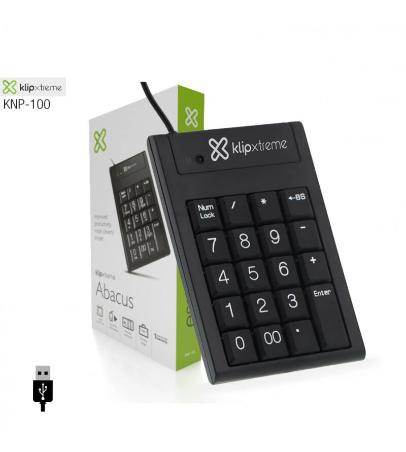 Teclado Numérico Klip Xtreme Abacus Usb Keypad Knp-100