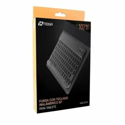 Funda Para Tablet Con Teclado Inalámbrico 10"/11" Pulgadas Noga Negro