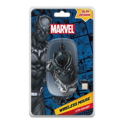 Mouse Inalambrico Xtech Avenger Edition Black Panther