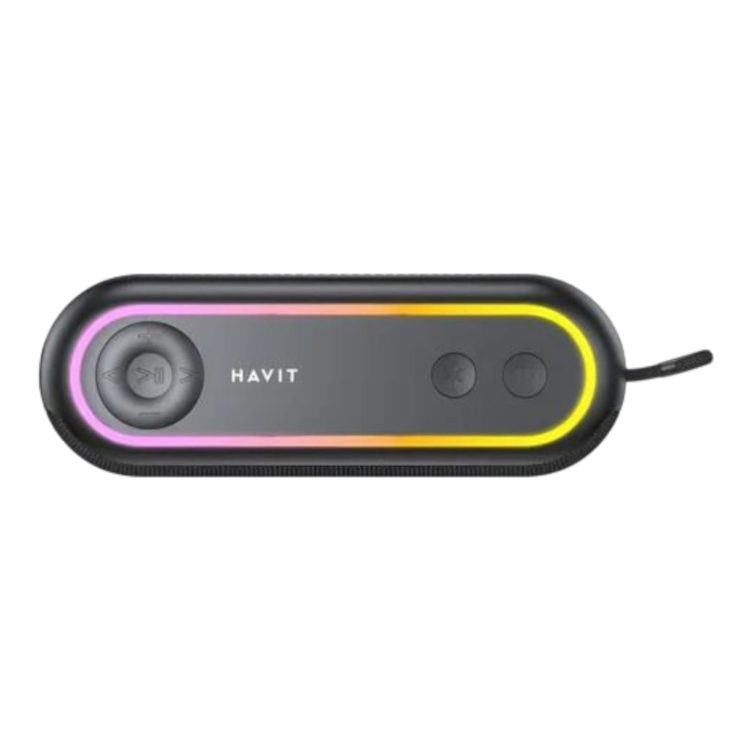 Parlante Portátil Havit Sk810bt Bt V5.4 Usb Aux Ipx5 Rgb - Negro - Imagen 3