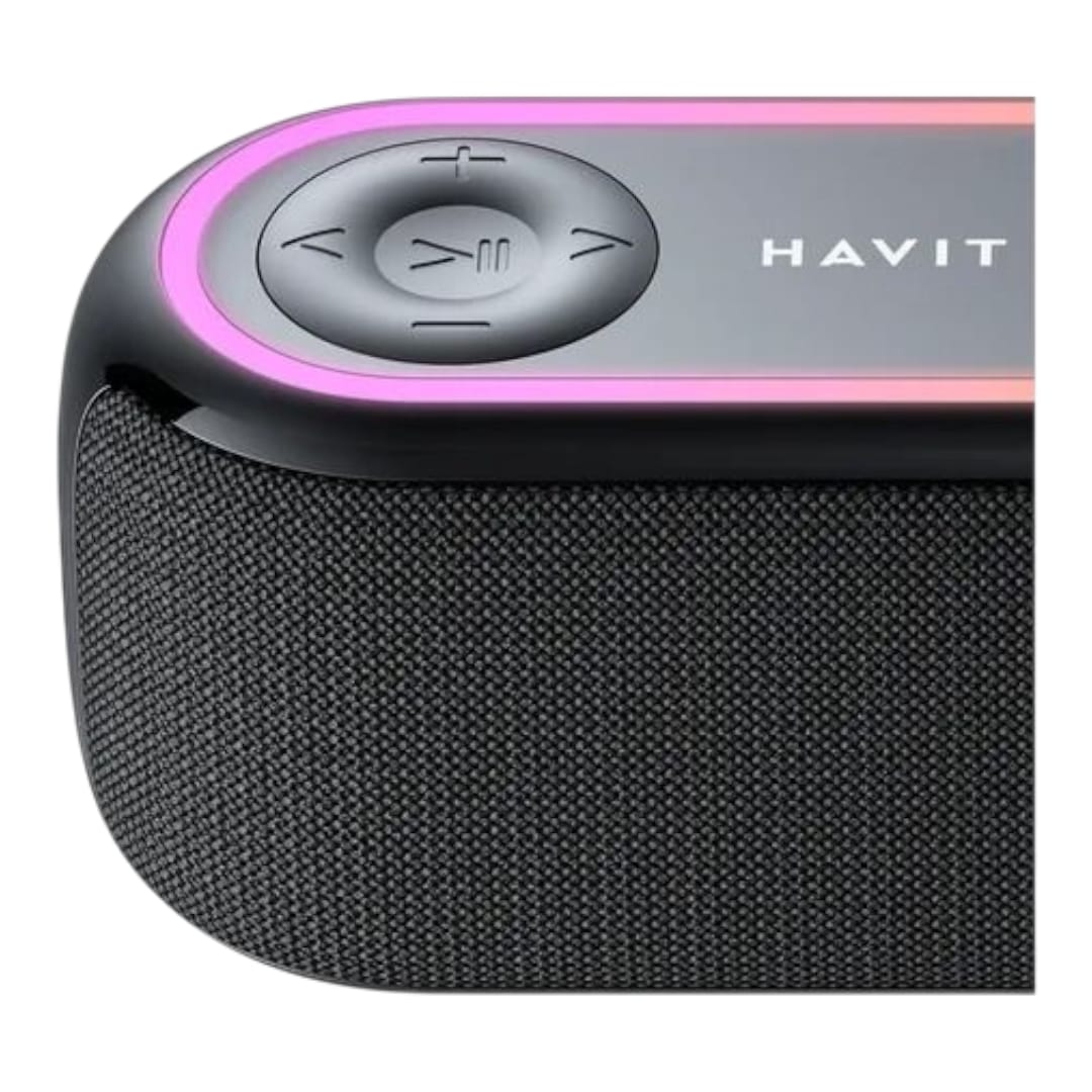Parlante Portátil Havit Sk810bt Bt V5.4 Usb Aux Ipx5 Rgb - Negro - Imagen 5