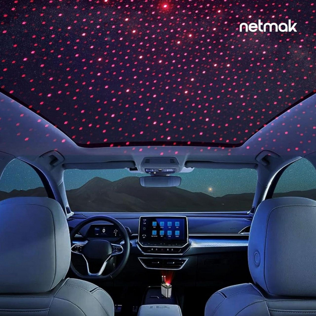 Cargador de auto 4en1 con luz de estrellas 66W NM-UCC9 - Imagen 3