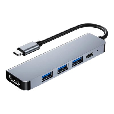 Adaptador 5 en 1 Tipo-c Hug-017 HDMI