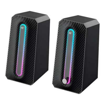 Parlante Havit Sk216 Pc USB Jack 3.5 Mm Luces RGB Negro