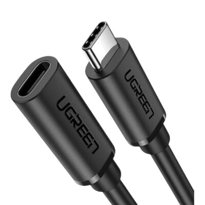 CABLE DE EXTENSION USB-C/M A USB-C/F GEN2 5A 1M NEGRO US353