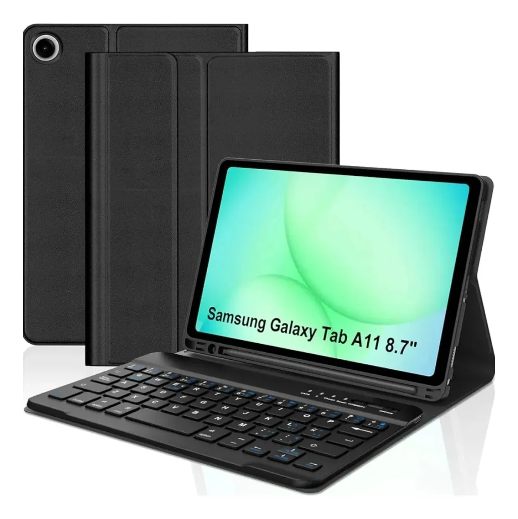 Funda Con Teclado Bluetooth Samsung Galaxy Tab A9/A11 8.7' Pulg