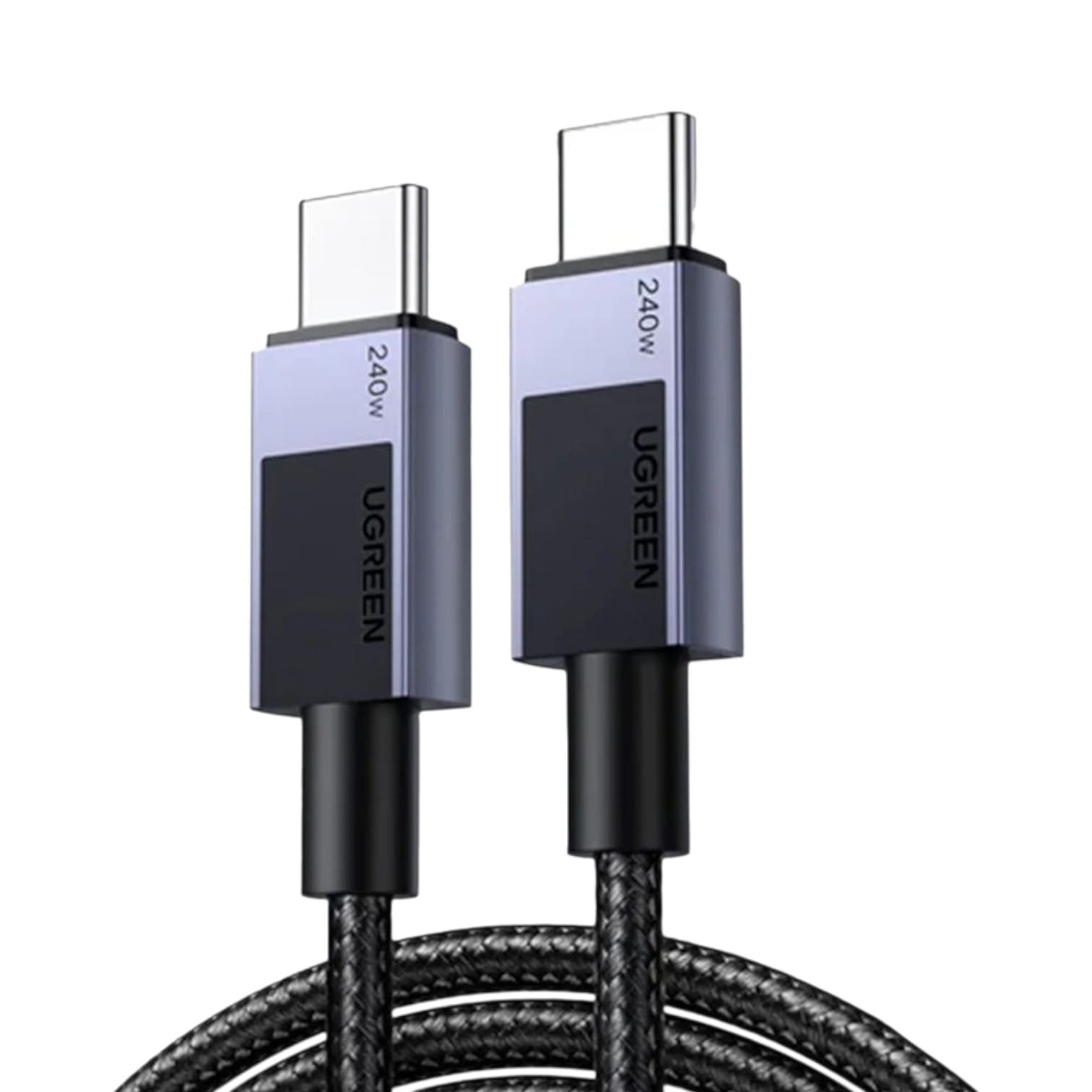 CABLE CARGA RAPIDA USB-C A USB-C PD 1M GRIS UGREEN 240W