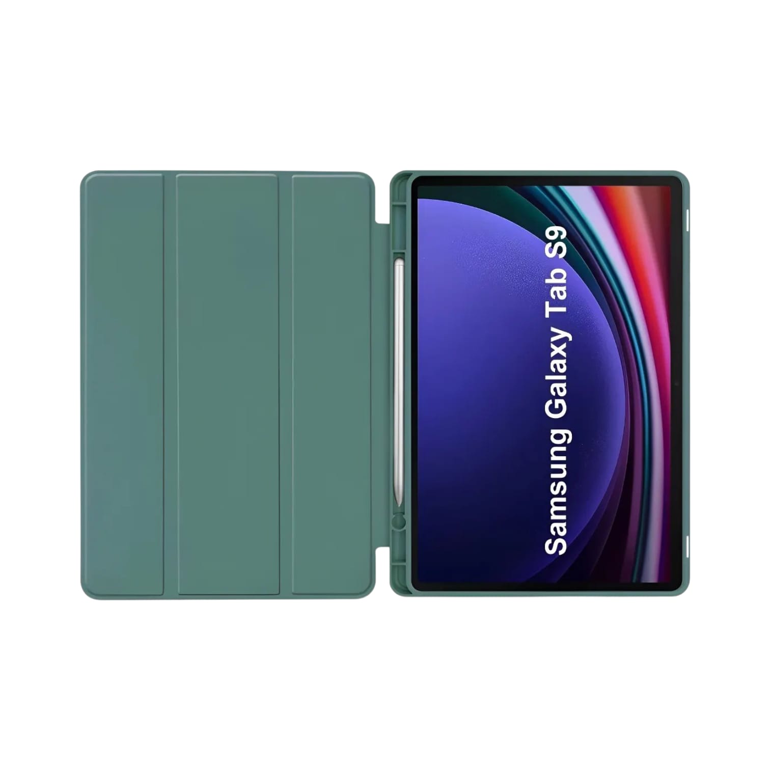 Funda Smart Case C/ Port Pencil Para Samsung S9fe/s9 10.9/11 S10lite/S10fe VERDE - Imagen 3