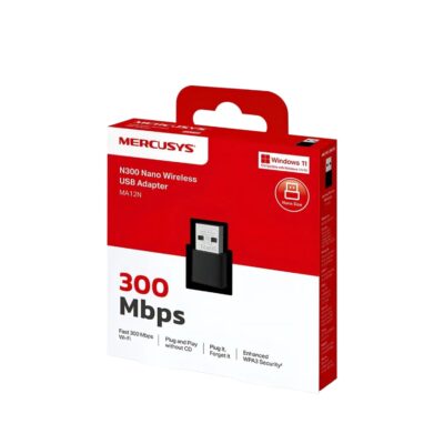 Adaptador Wifi Usb Mercusys Ma12n Nano 300MBPS