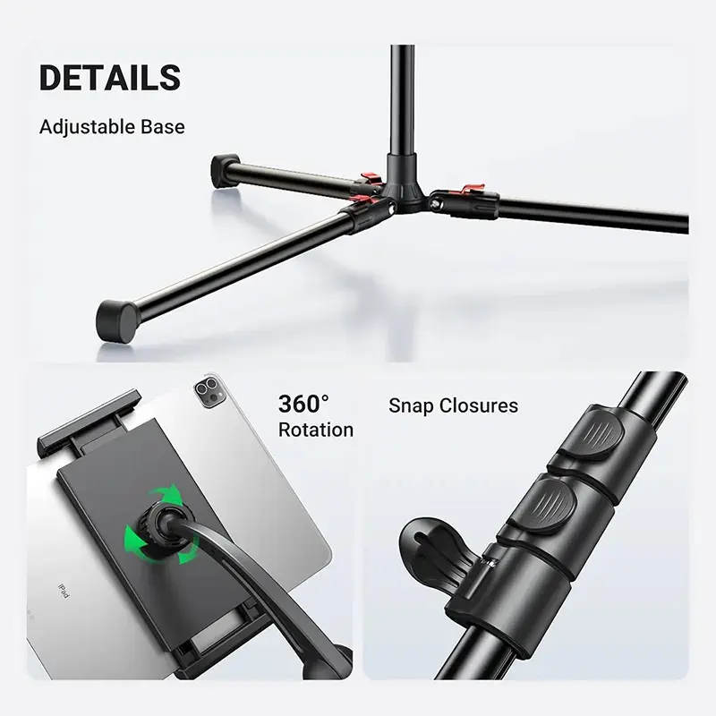 Trípode Dual 2 en 1 Ugreen LP585 Para Tablet iPad Smartphones - Imagen 5